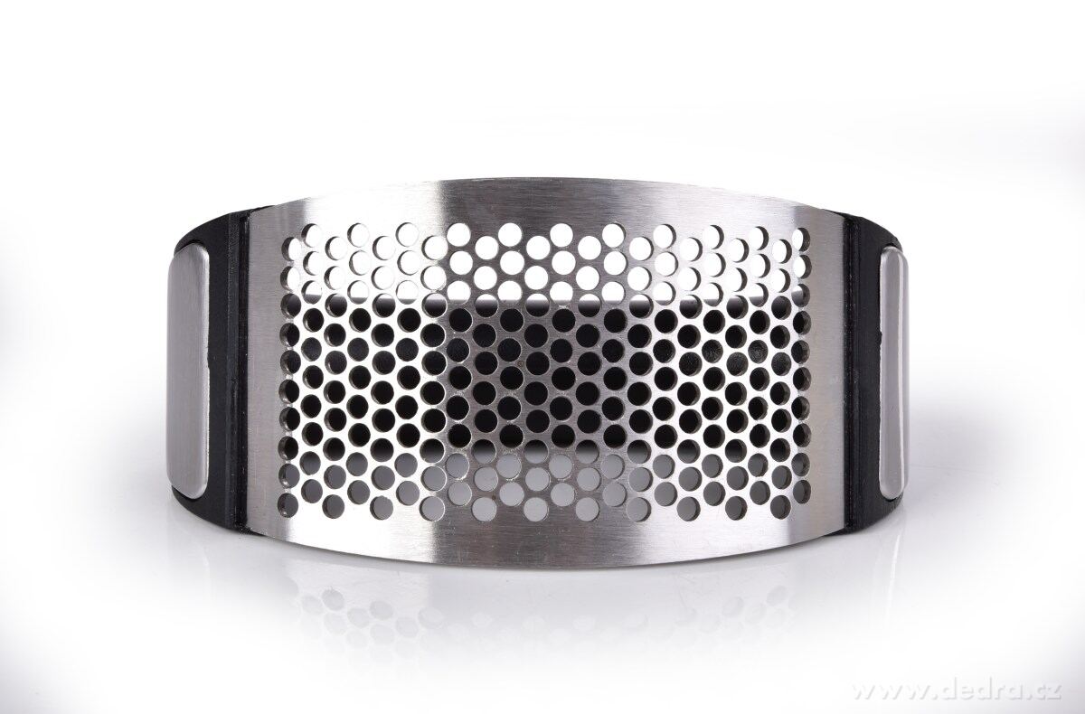 ČESNEKÁTOR, kolébkový lis na česnek, masivní nerezové provedení, 10 cm – náhled 4 | Grand Móda