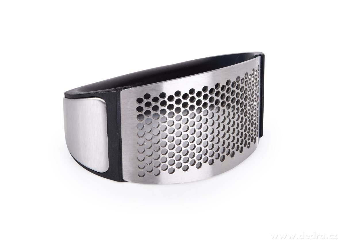 ČESNEKÁTOR, kolébkový lis na česnek, masivní nerezové provedení, 10 cm – náhled 5 | Grand Móda