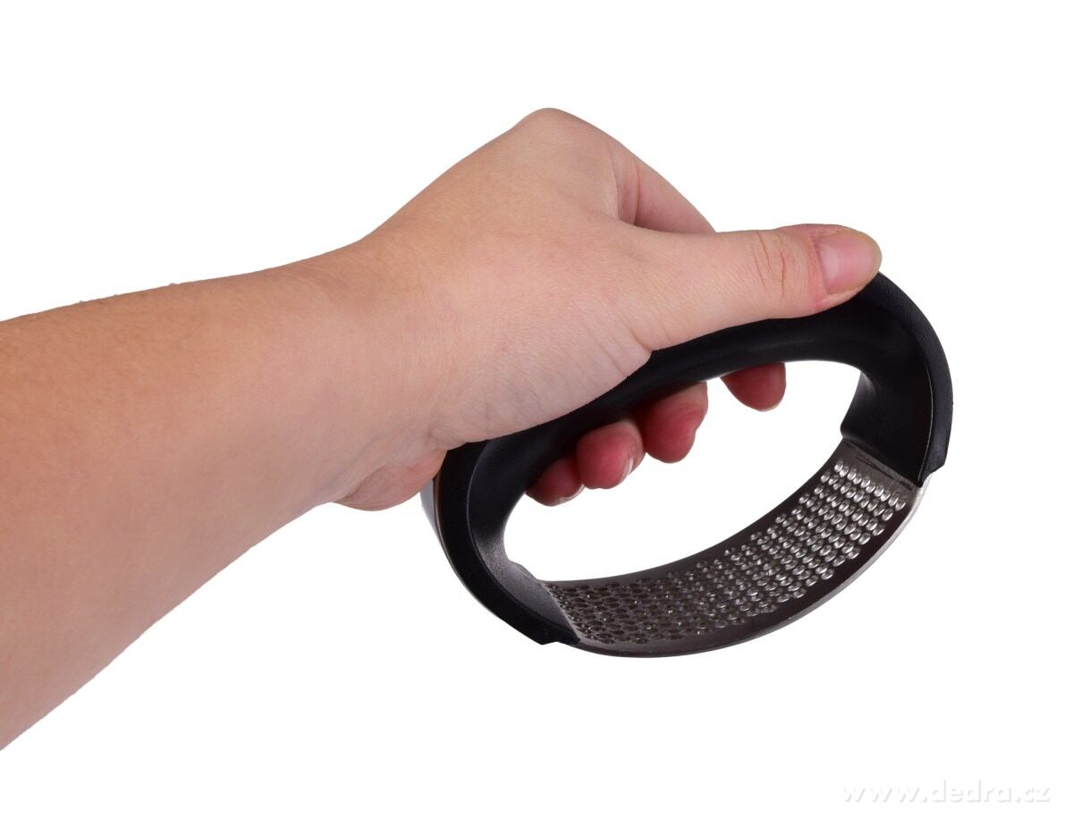 ČESNEKÁTOR, kolébkový lis na česnek, masivní nerezové provedení, 10 cm – náhled 6 | Grand Móda