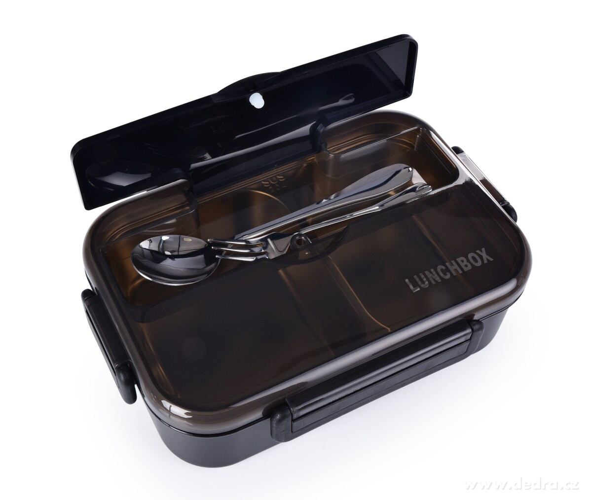 BENTO BOX 2v1, 500 ml + 350 ml, nerezová dělená dóza na jídlo se silikonovým těsněním – náhled 6 | Grand Móda