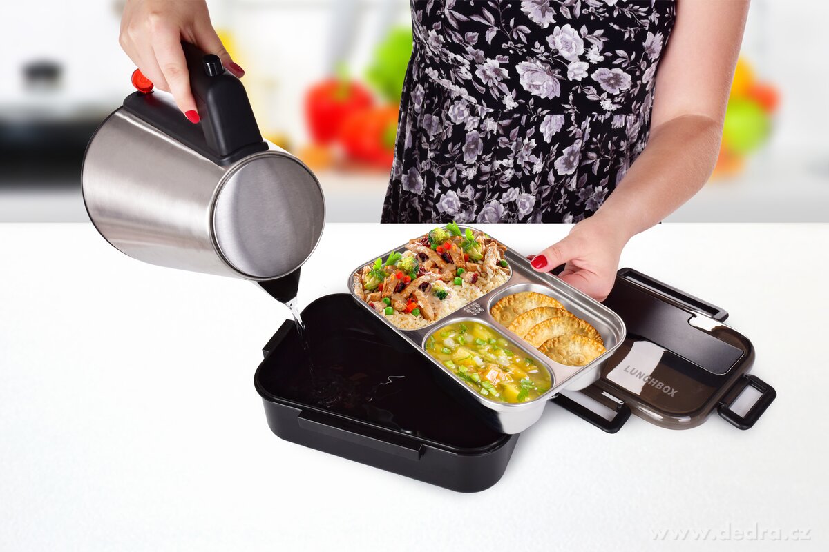 3v1 NEREZ JÍDLOTRANSPORTÉR, BENTO BOX na přenášení jídla – náhled 4 | Grand Móda