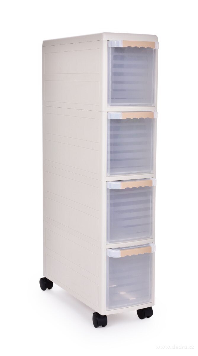 Pojízdný regál SLIM BOX 18 cm | Police, regály a stojany | Grand Móda