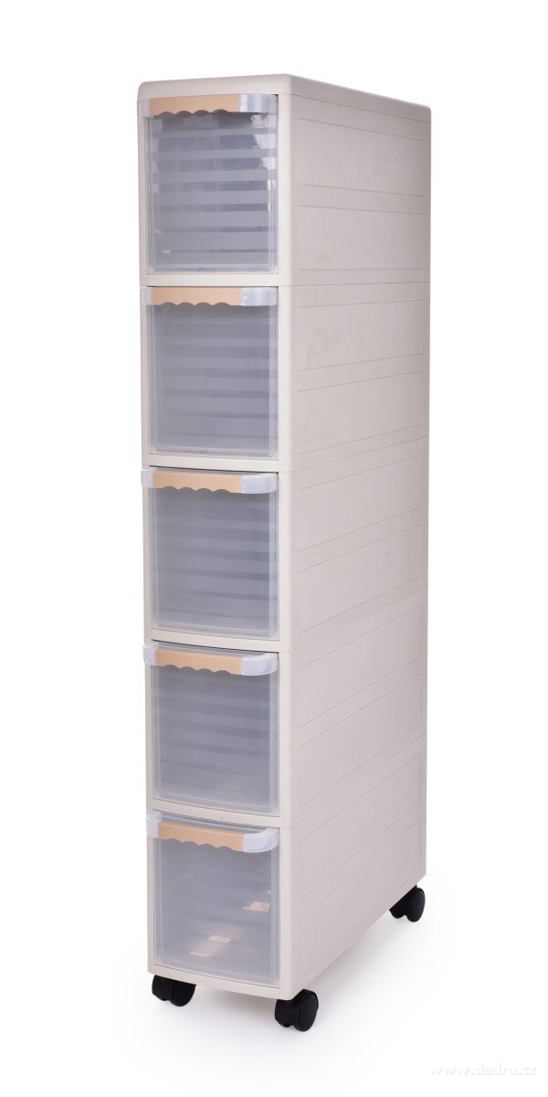 Pojízdný regál SLIM BOX 18 cm | Police, regály a stojany | Grand Móda