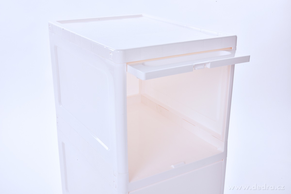 REGAL, skříňka se zavíracími výklopnými policemi, 2patrový regál na úklidové a koupelnové potřeby, výška 62 cm – náhled 5 | Grand Móda