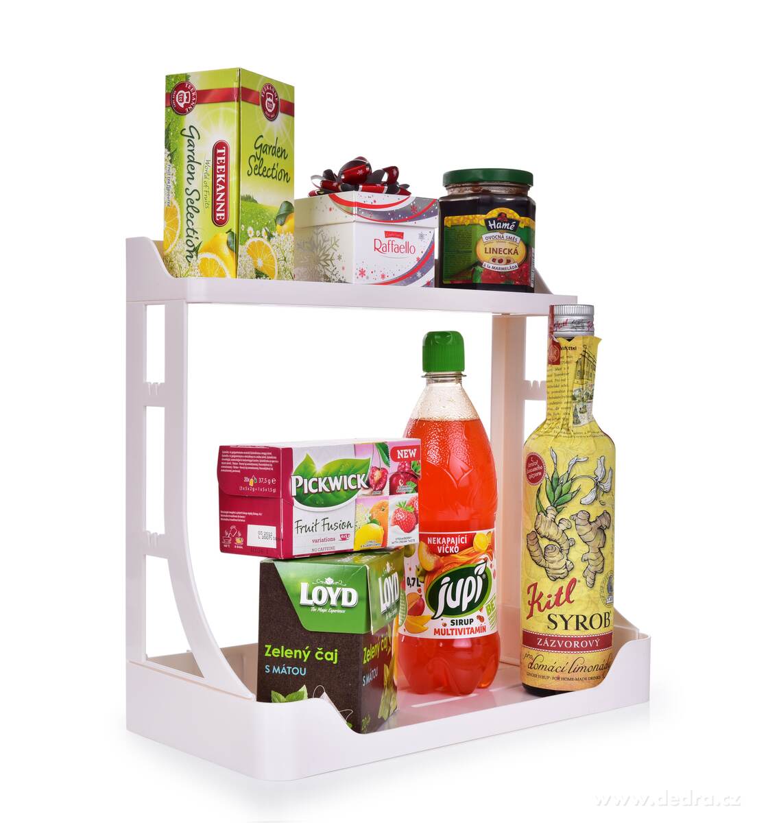 Dvoupatrová polička na kořenky a dochucovadla | Vychytávky | Grand Móda