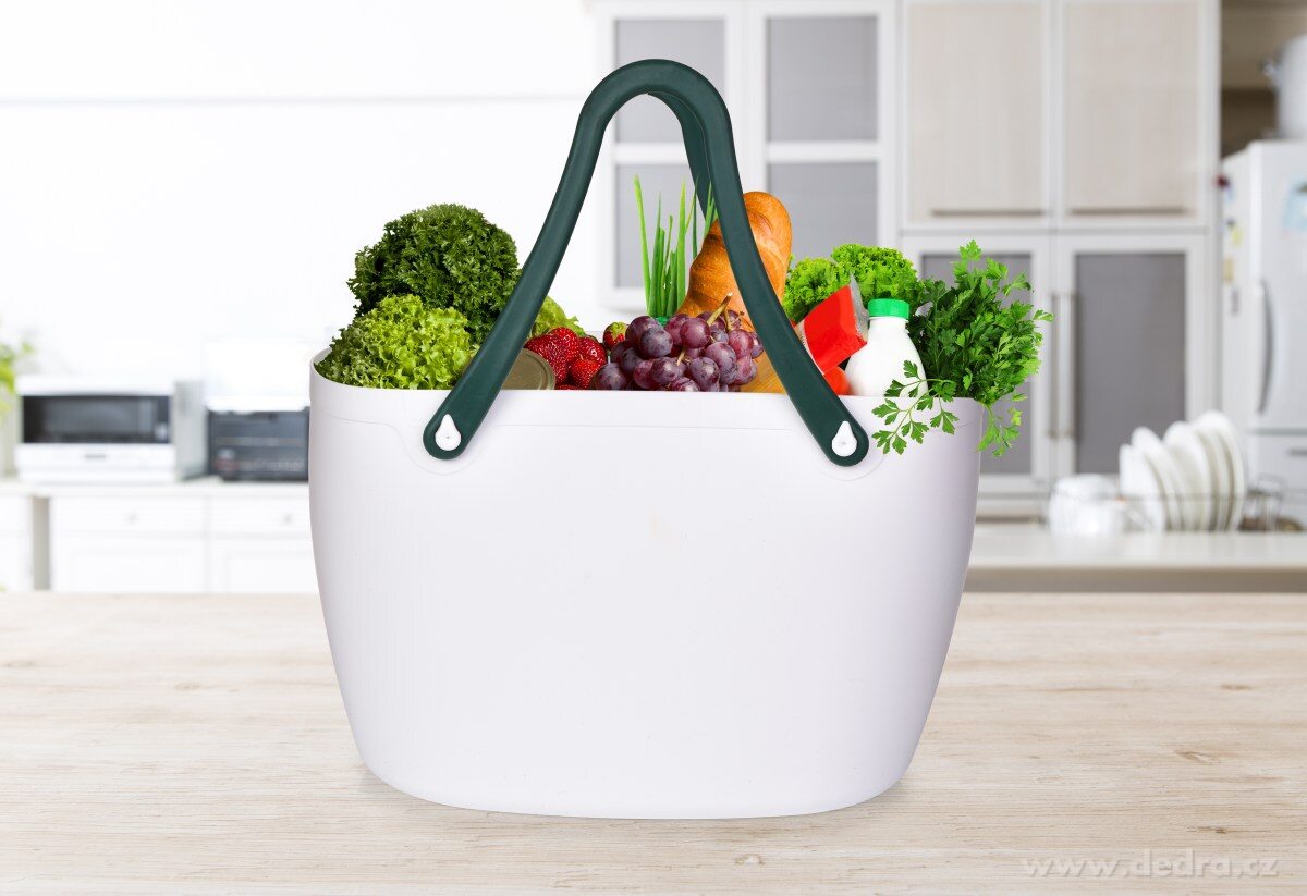 Velká silnostěnná plastová taška se silikonovými uchy – náhled 4 | Grand Móda