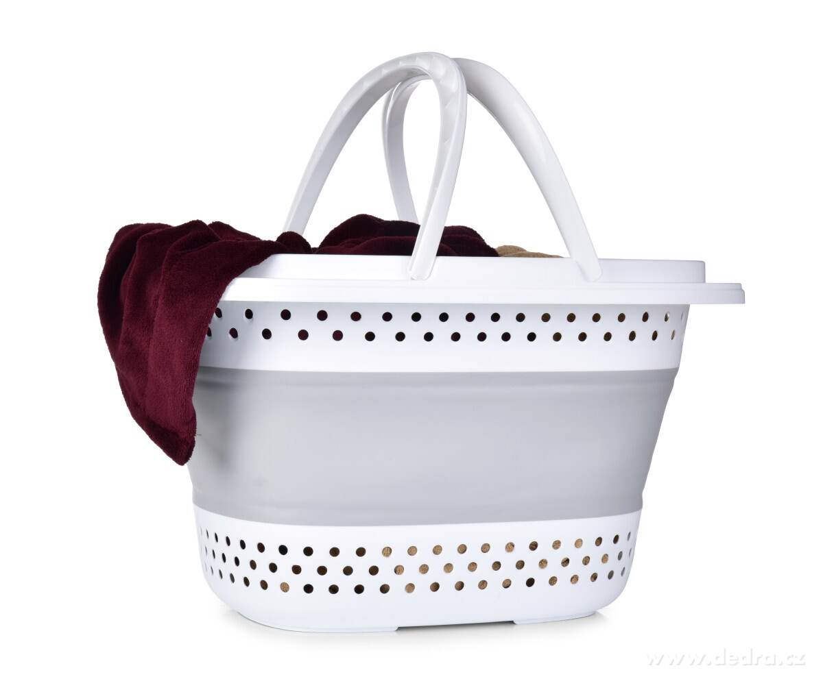 COMPACTOR, univerzální skládací koš 50 cm se dvěma madly, na přenášení, ukládání i nákupy – náhled 6 | Grand Móda