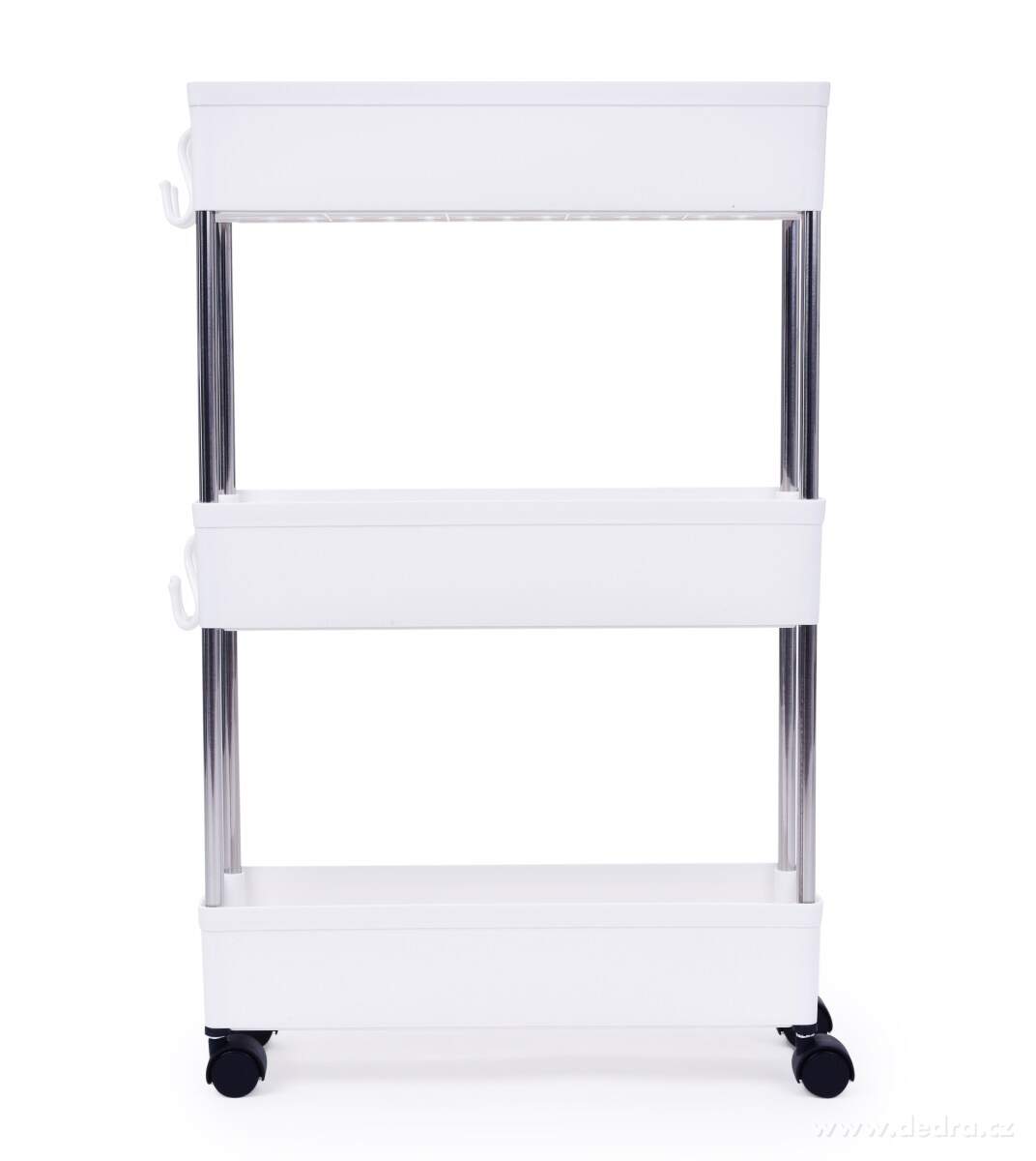 Pojízdný regál SLIM STEEL 12 cm do úzkých prostor – náhled 4 | Grand Móda