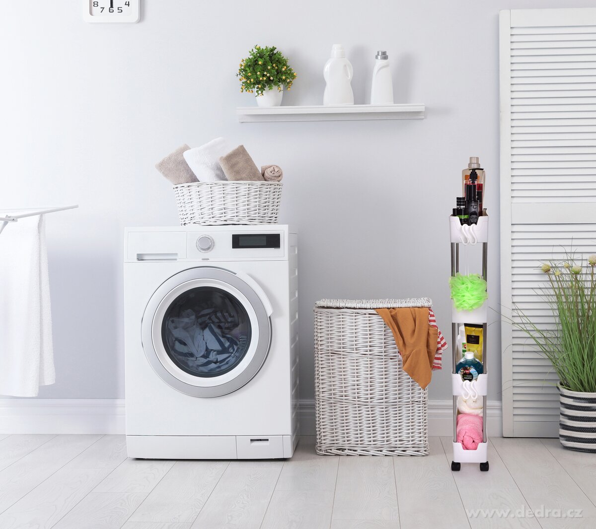 Pojízdný regál SLIM STEEL 12 cm do úzkých prostor – náhled 3 | Grand Móda