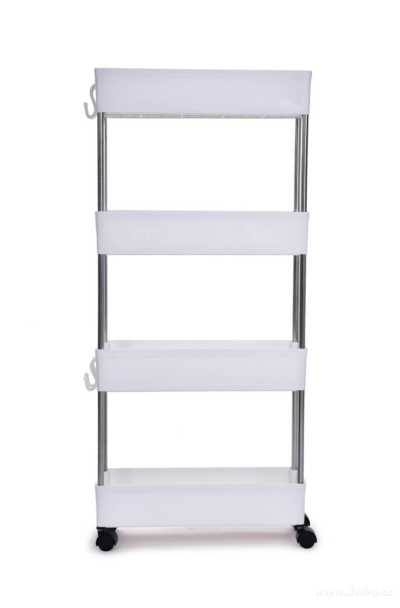 Pojízdný regál SLIM STEEL 12 cm do úzkých prostor – náhled 5 | Grand Móda