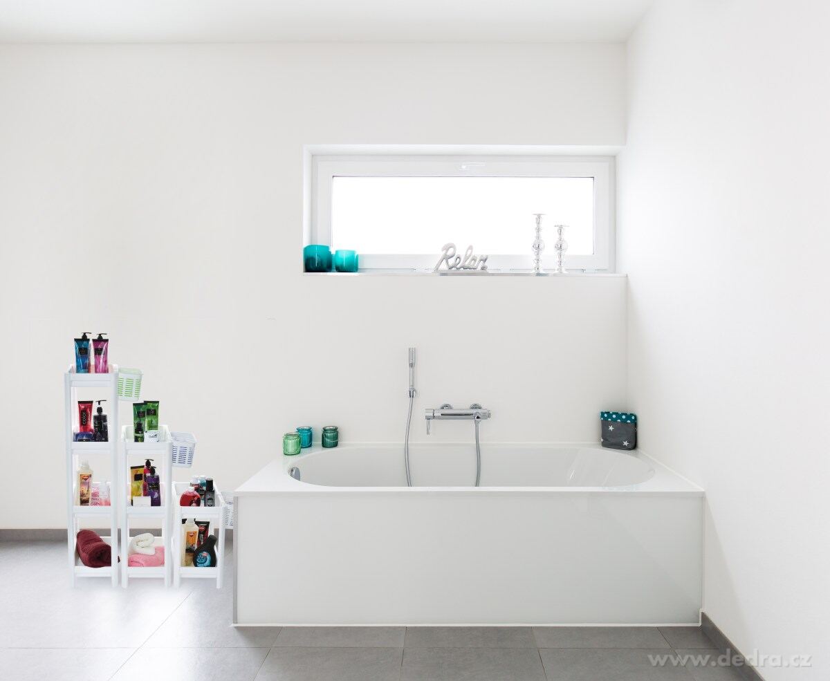 PERFOR, Obdélníkový regál 2patrový 23 cm, Plastový patrový organizér s perforovanými policemi, výška 40 cm – náhled 5 | Grand Móda