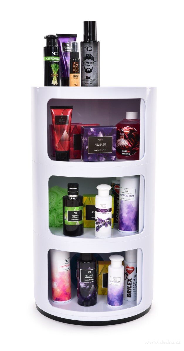 Kulatá skříňka a stolek s posuvnými dvířky ROUND REGAL – náhled 5 | Grand Móda