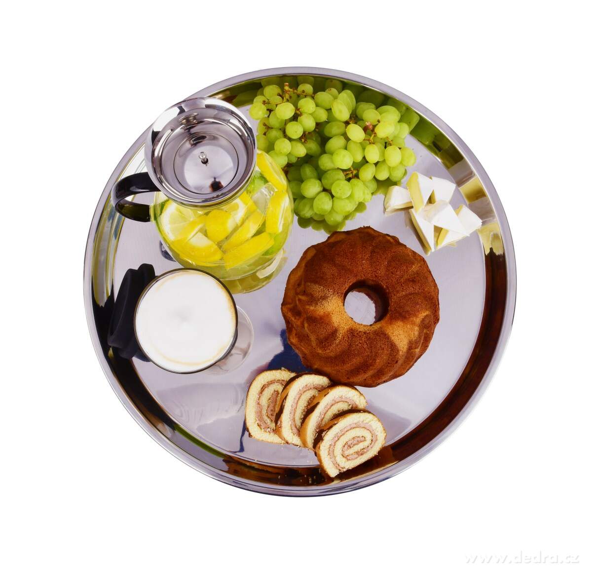 CHEF, servírovací kulatý nerezový tác, 45 cm – náhled 6 | Grand Móda