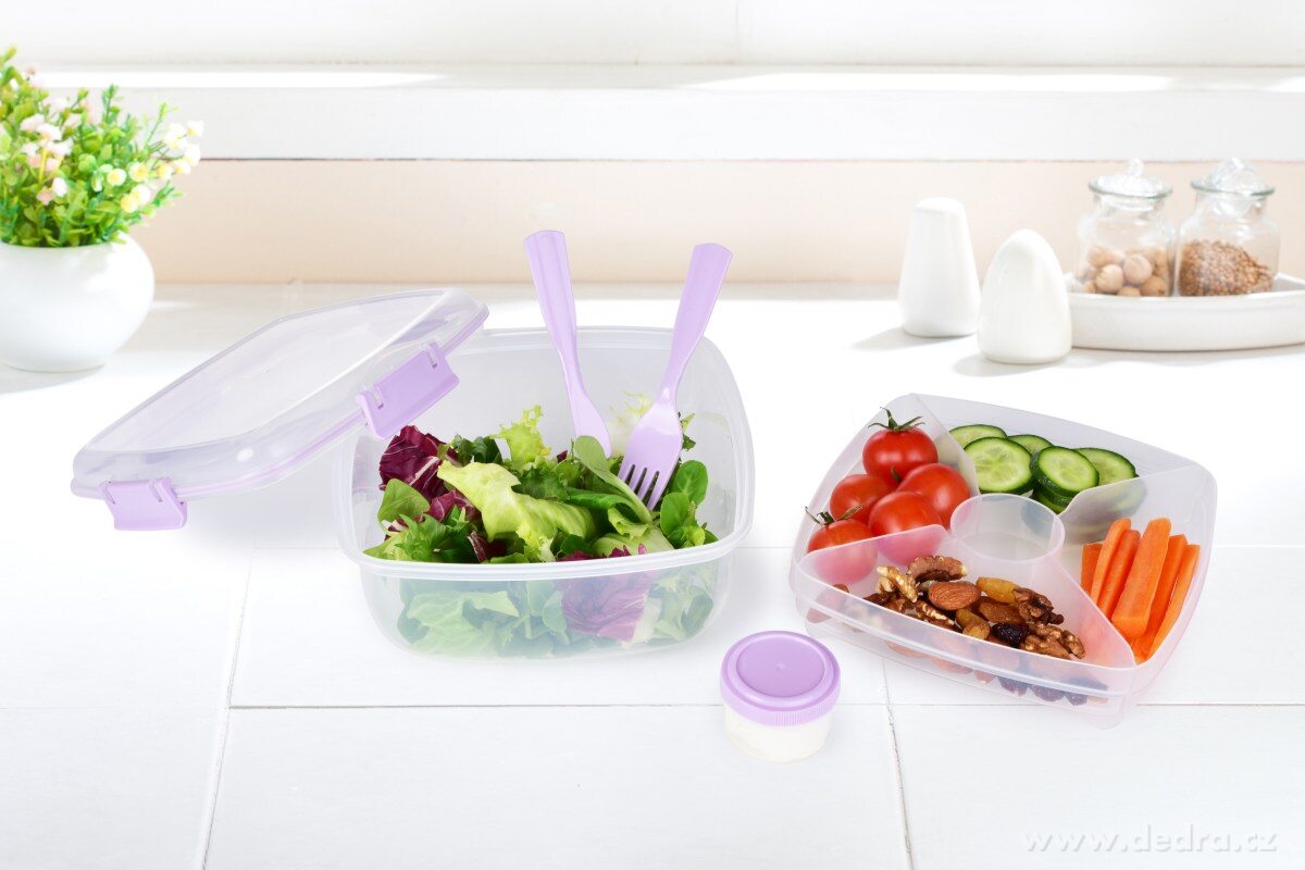 1500 ml JÍDLOTRANSPORTÉR CVAK&CVAK dóza na potraviny se silikonovým těsněním – náhled 3 | Grand Móda