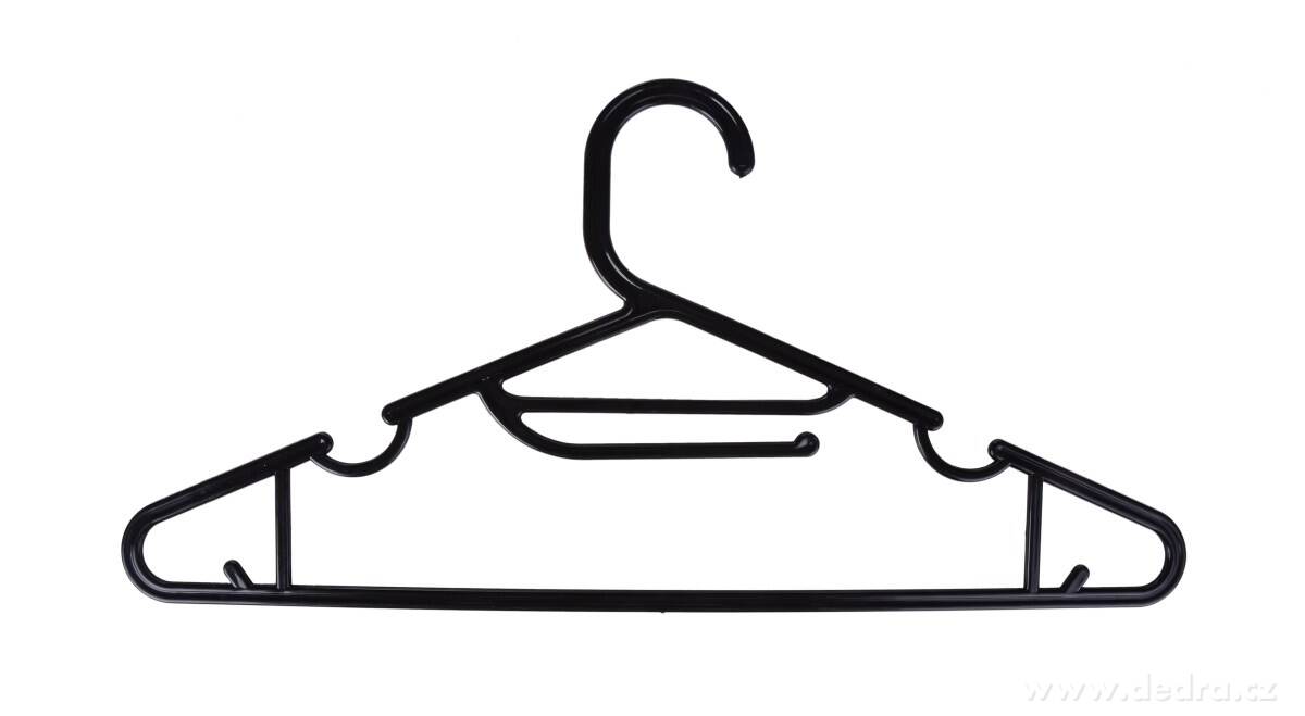 5 ks černé plastové ramínko – náhled 4 | Grand Móda