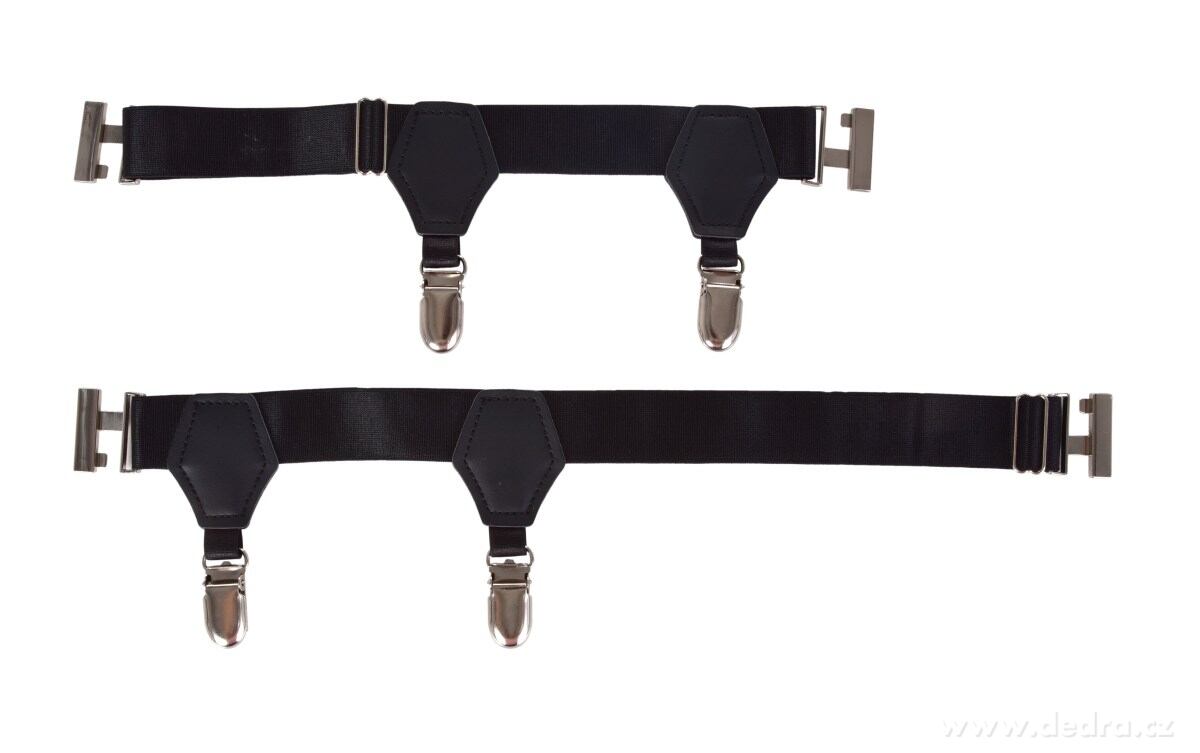 2 ks ponožkové podvazky k obleku - kšandy s upínacími klipy – náhled 6 | Grand Móda