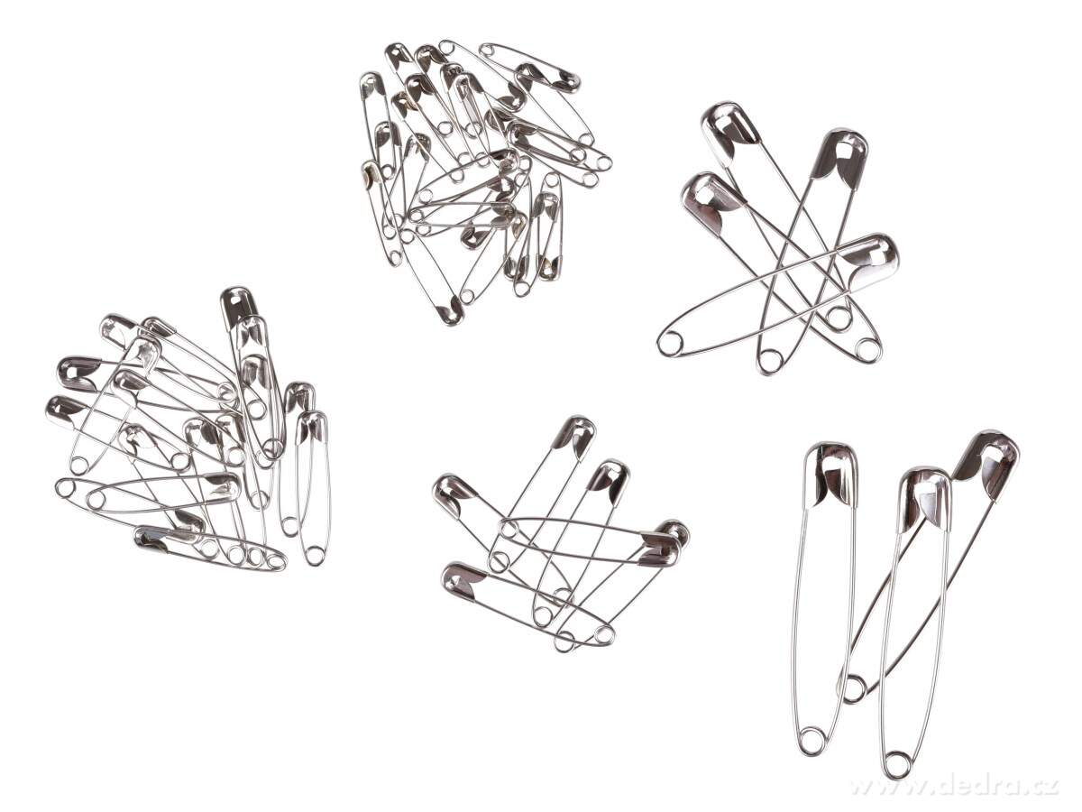 PRAKTIK, Sada 55 ks zavíracích špendlíků, 5 velikostí, ocelové – náhled 2 | Grand Móda