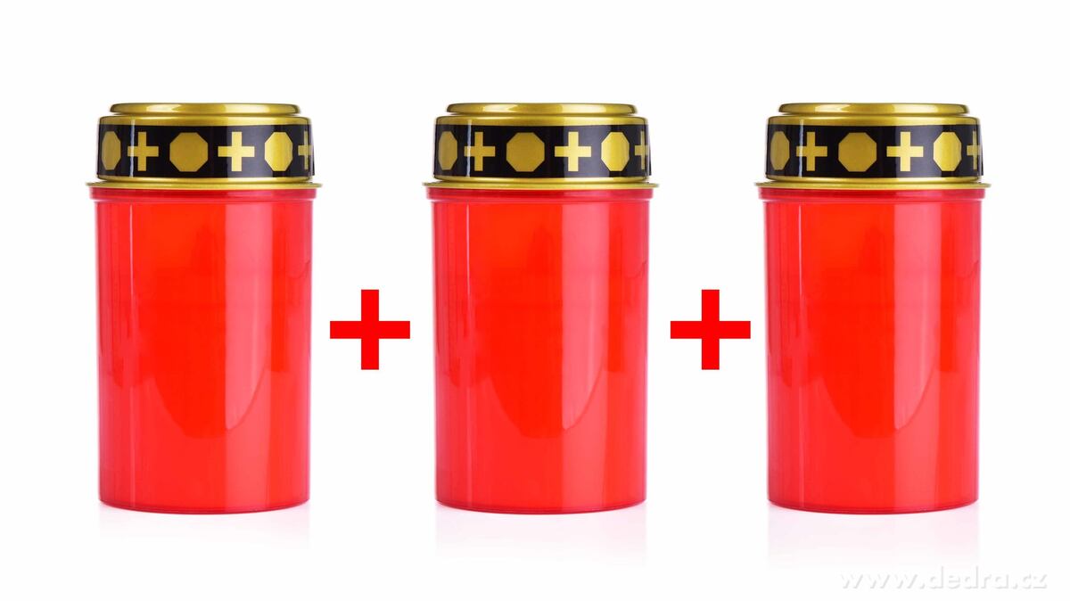 Sada 3 ks, HROBEX®, LED pietní svíce na tužkové baterie | LED svíce | Grand Móda