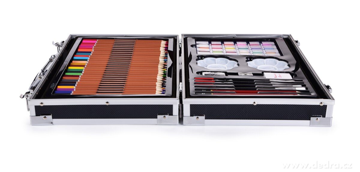 ART, Velký rozkládací kufřík, 142dílná sada uměleckých potřeb, 4 patra plná kreativity – náhled 2 | Grand Móda