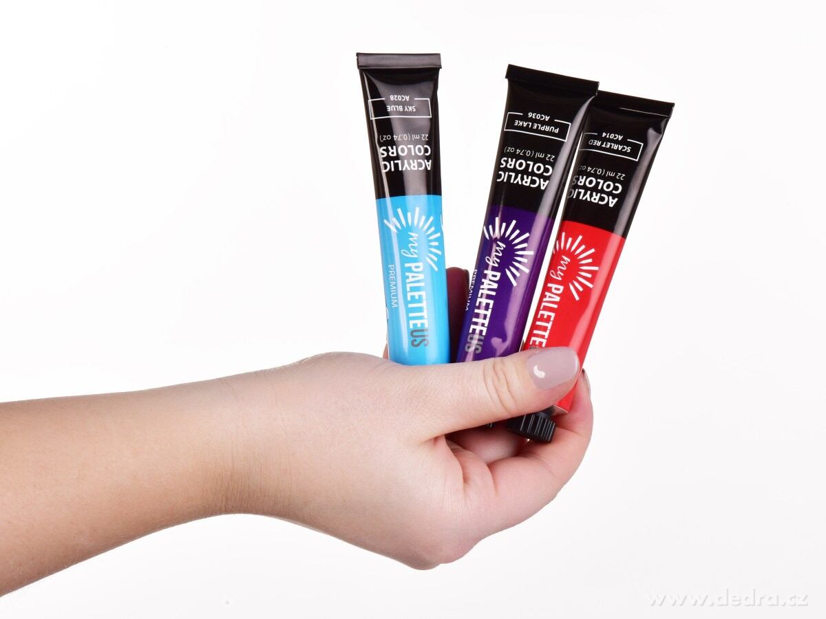 ART, 48 ks exkluzivní sada akrylových barev s příslušenstvím, vodou ředitelné, netoxické, rychleschnoucí – náhled 5 | Grand Móda