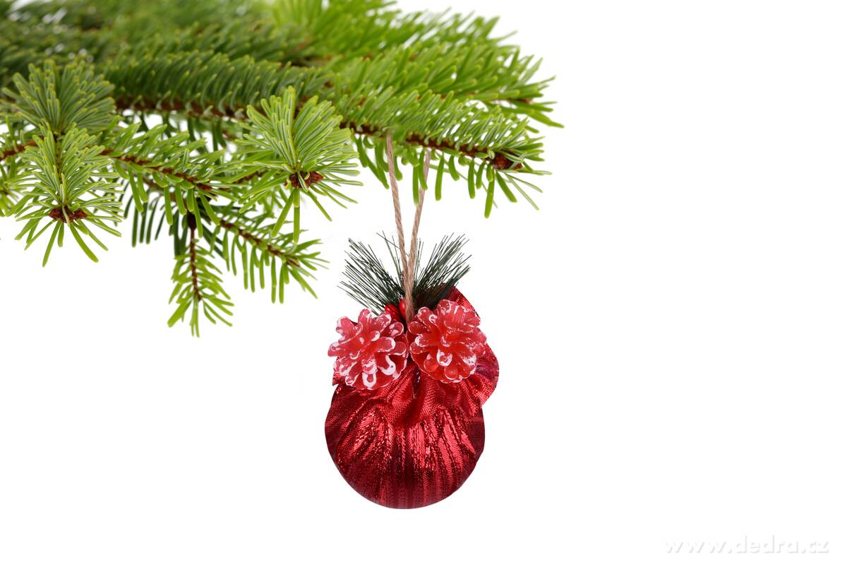 6 cm, sada 3 ks koulí s dekorativní látkou – náhled 3 | Grand Móda