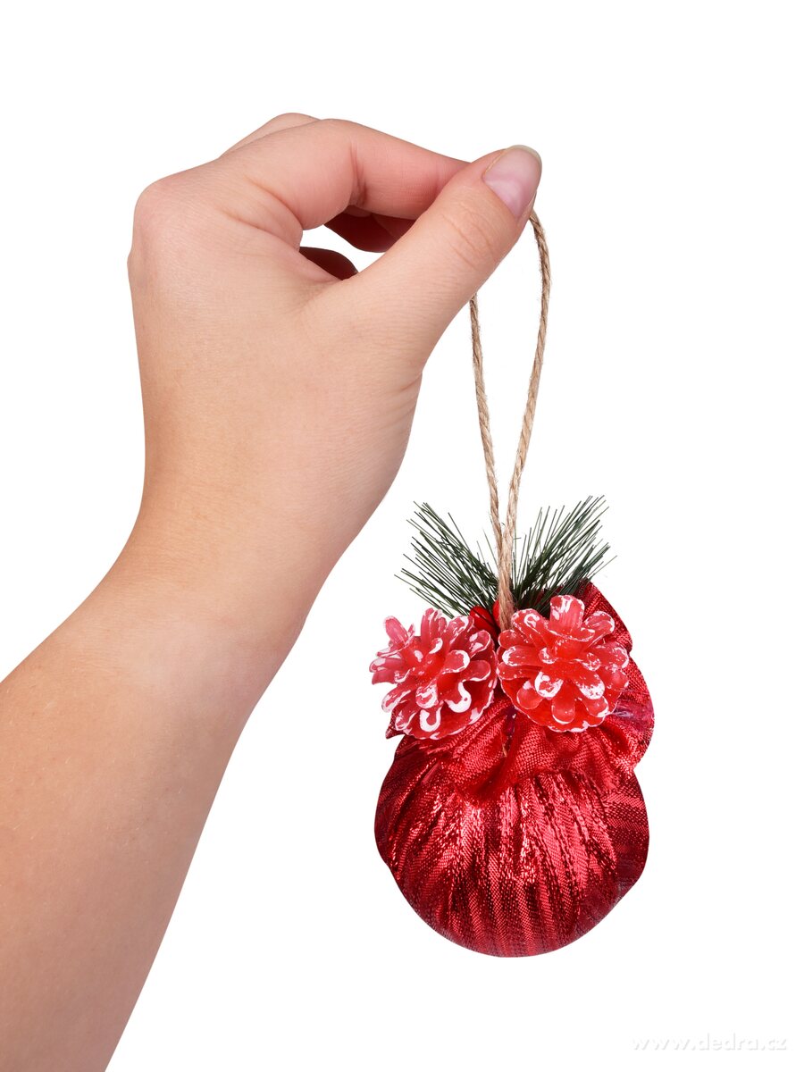 6 cm, sada 3 ks koulí s dekorativní látkou – náhled 4 | Grand Móda