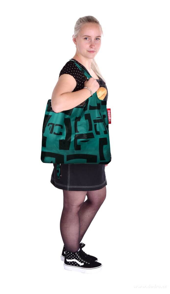 Nákupní skládací textilní taška CITYBAG, FC PETROLEJOVÁ – náhled 6 | Grand Móda