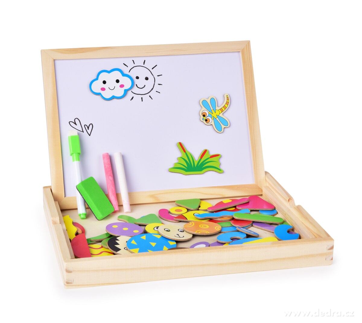 3v1 stolní oboustranná magnetická kreslící tabule