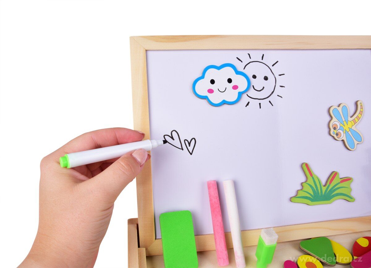 3v1 stolní oboustranná magnetická kreslící tabule – náhled 6 | Grand Móda