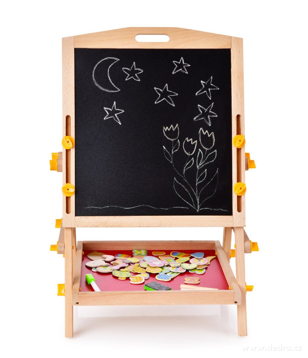 3v1 oboustranná magnetická a kreslící tabule na stojanu – náhled 4 | Grand Móda