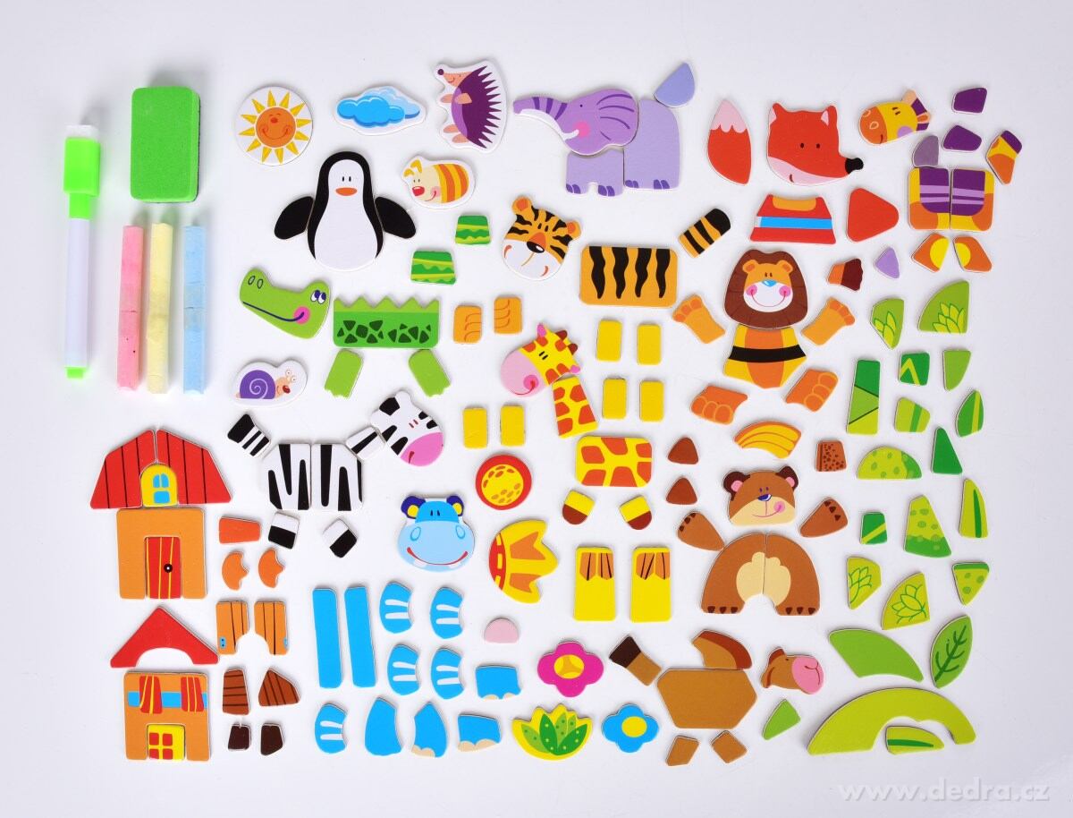 3v1 stolní oboustranná magnetická kreslící tabule – náhled 5 | Grand Móda