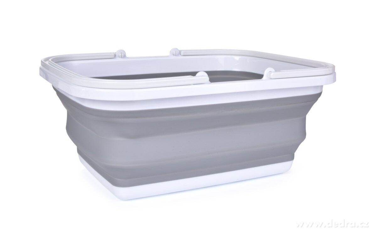 COMPACTOR, Skládací košík 10 L se sklopnými madly, Na nákupy, pikniky i ukládání věcí