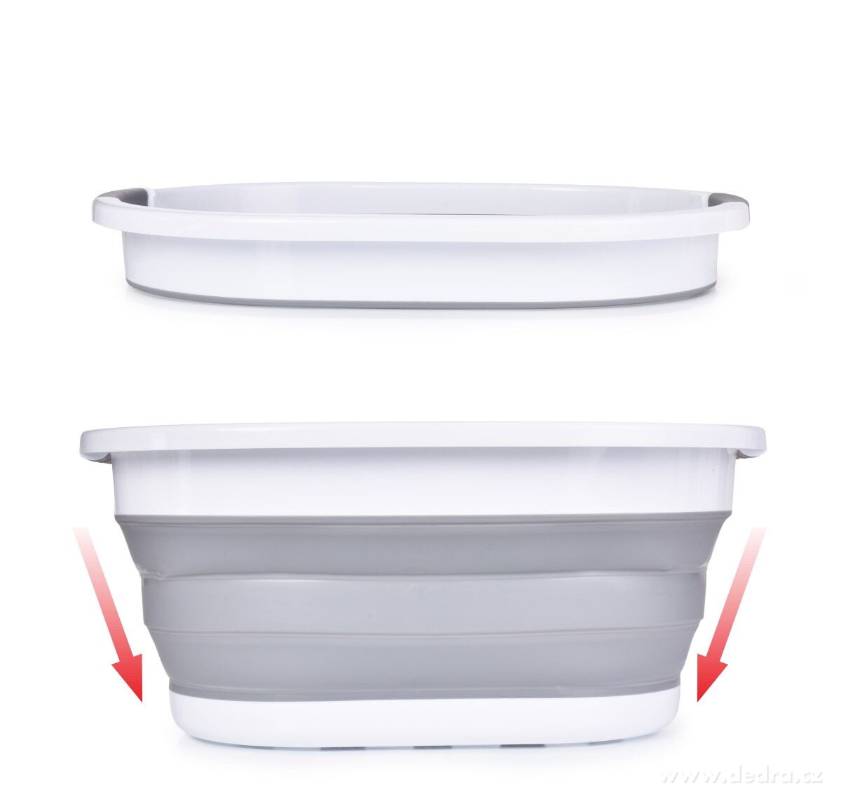 COMPACTOR, skládací vana 23 L víceúčelová, lavor, přepravka i úklidový box v jednom | Stoličky a vaničky | Grand Móda