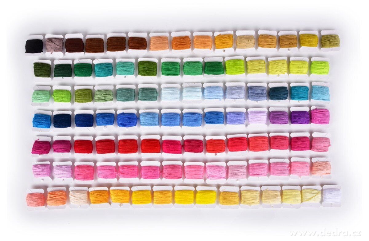 110 KS sada silných vyšívacích bavlnek & jehel – náhled 5 | Grand Móda