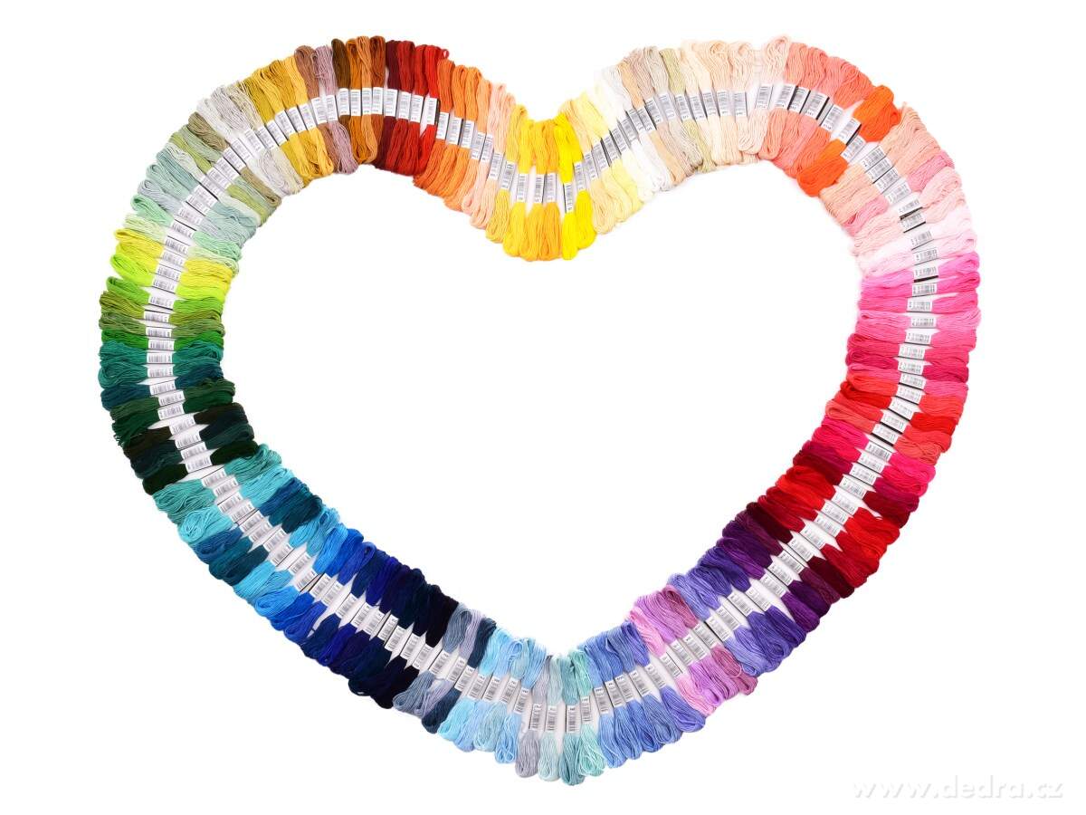 150 ks sada vyšívacích bavlnek, silné vlákno | Šicí a pletací potřeby | Grand Móda