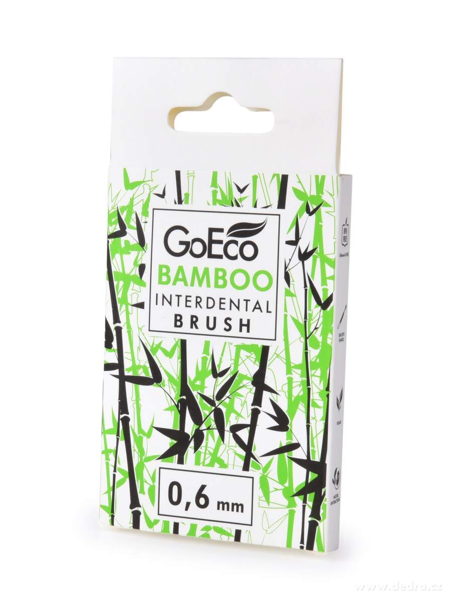 GoEco® BAMBOO, mezizubní kartáčky 0, 6 mm, 6 ks, z bambusu – náhled 5 | Grand Móda