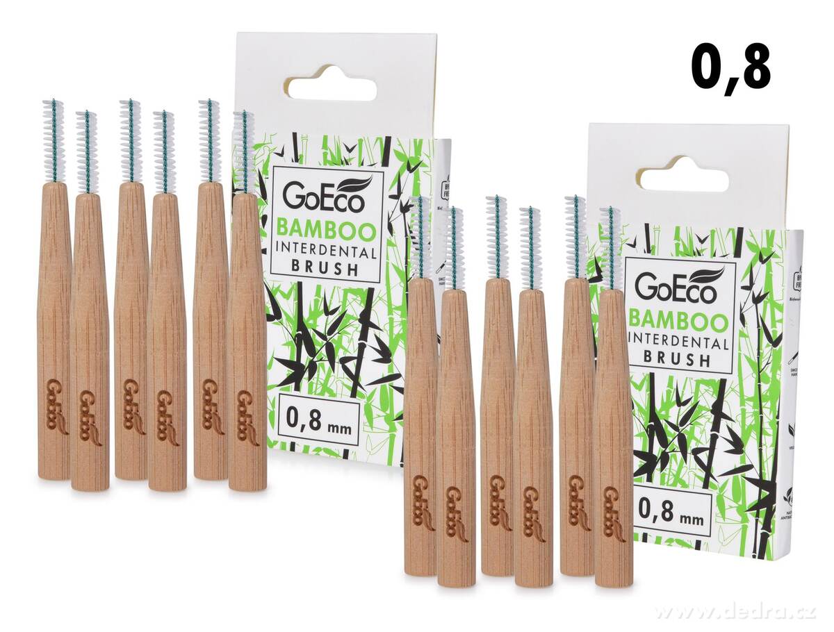 SADA 1+1 | GoEco┬« BAMBOO | mezizubn├ş kart├í─Źky | 0,8 mm | 12 ks | z bambusu - hlavn├ş obr├ízek | Manu├íln├ş kart├í─Źky | Grand M├│da