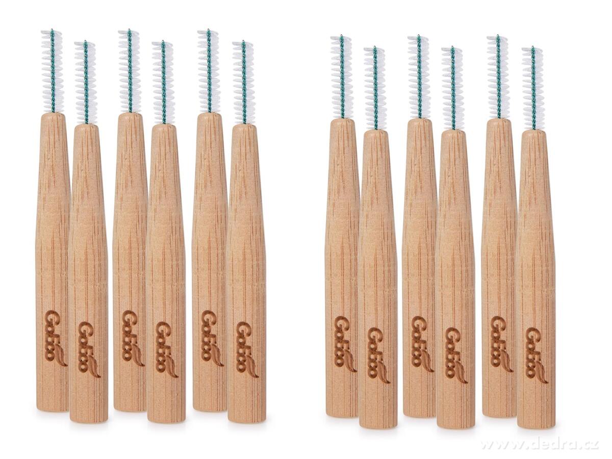 SADA 1+1 | GoEco┬« BAMBOO | mezizubn├ş kart├í─Źky | 0,8 mm | 12 ks | z bambusu - obr├ízek 3 | Manu├íln├ş kart├í─Źky | Grand M├│da