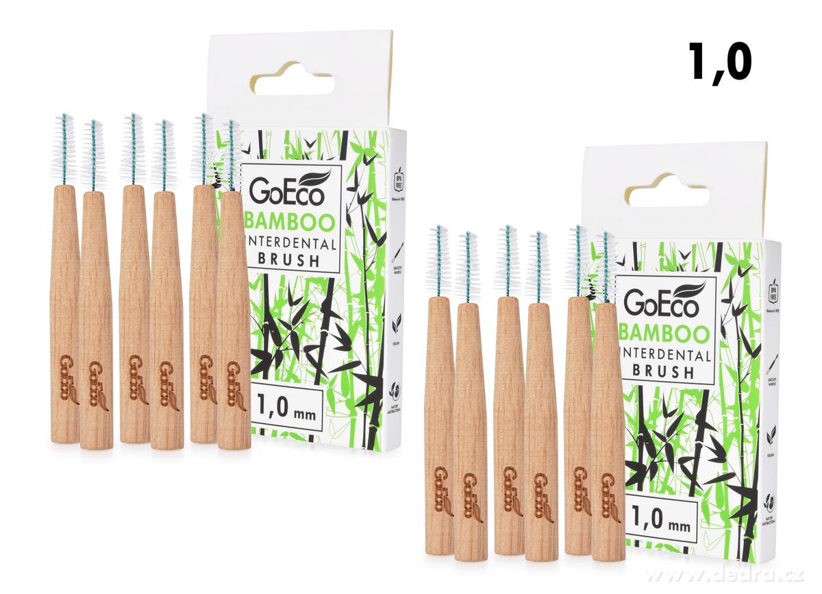 SADA 1+1 | GoEco┬« BAMBOO | mezizubn├ş kart├í─Źky | 1 mm | 12 ks | z bambusu - hlavn├ş obr├ízek | Manu├íln├ş kart├í─Źky | Grand M├│da