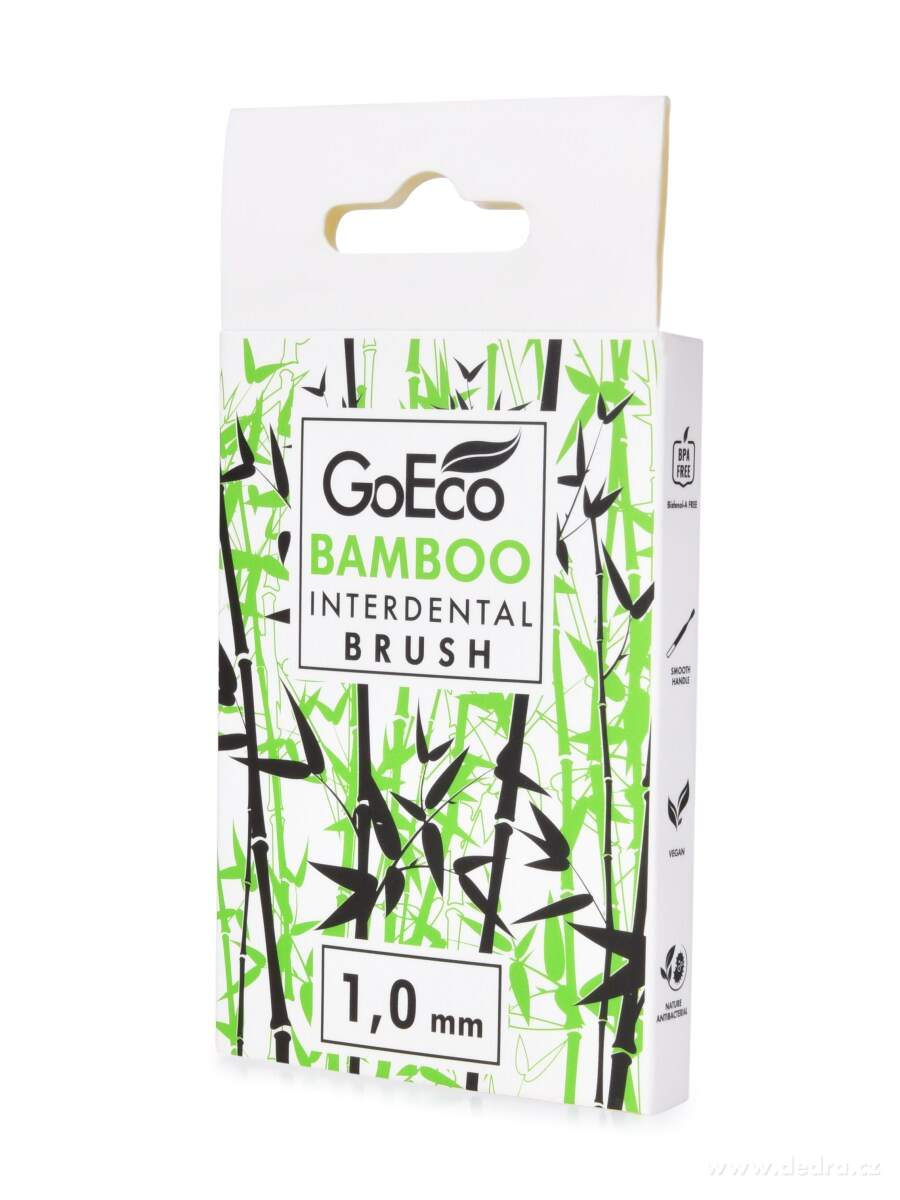 GoEco® BAMBOO, mezizubní kartáčky 1 mm, 6 ks, z bambusu – náhled 5 | Grand Móda