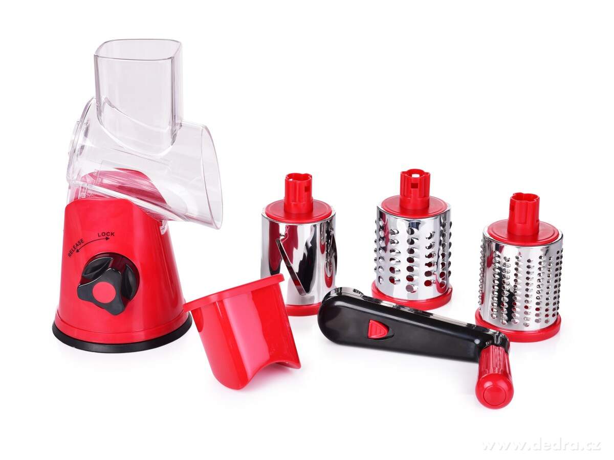 GOLEM, multifunkční struhadlo a kráječ 3v1, S výměnnými nástavci a vakuovou přísavkou – náhled 2 | Grand Móda