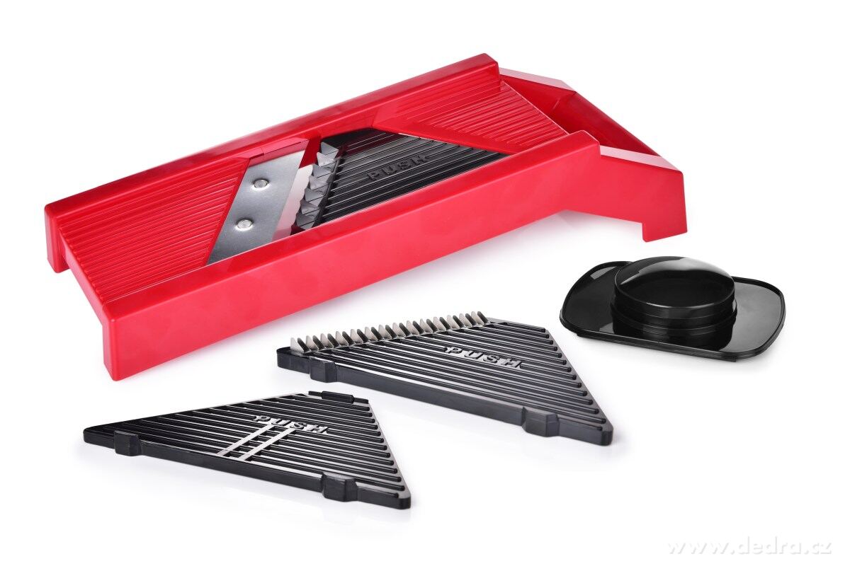 MANDOLIN, multifunkční struhadlo 3v1, Na plátky a nudličky s výměnnými planžetami | Struhadla a kráječe | Grand Móda