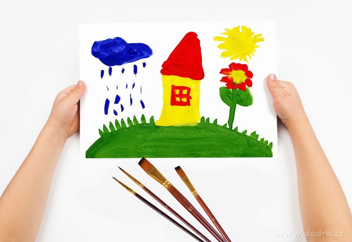 ART, 6 ks umělecké ploché štětce, dřevěná rukojeť & zlaté syntetické štětiny, pro všechny typy barev – náhled 5 | Grand Móda