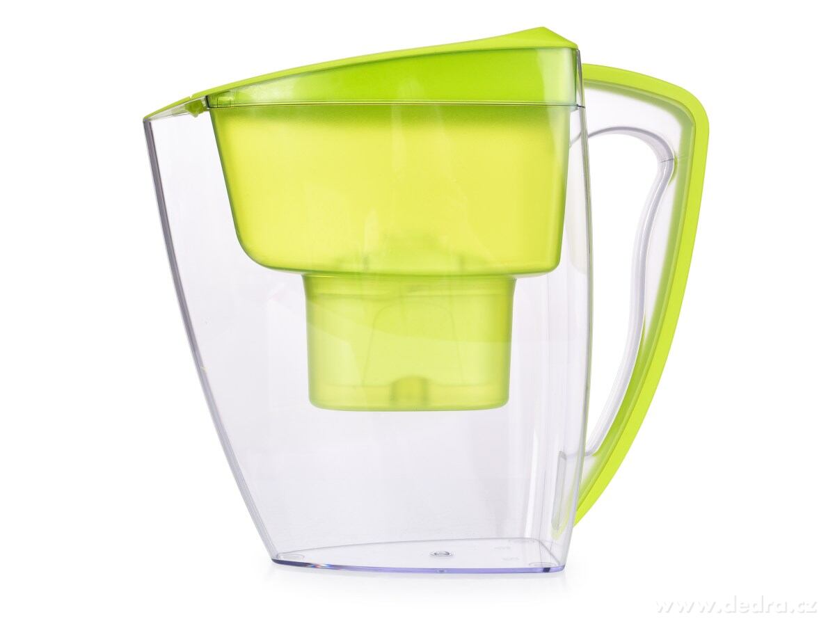 SYSTEMAT AQUA, XL filtrační konvice 3, 5 L + 1 vodní filtr ZDARMA, čistá a chutná voda bez chlóru, zelená – náhled 2 | Grand Móda