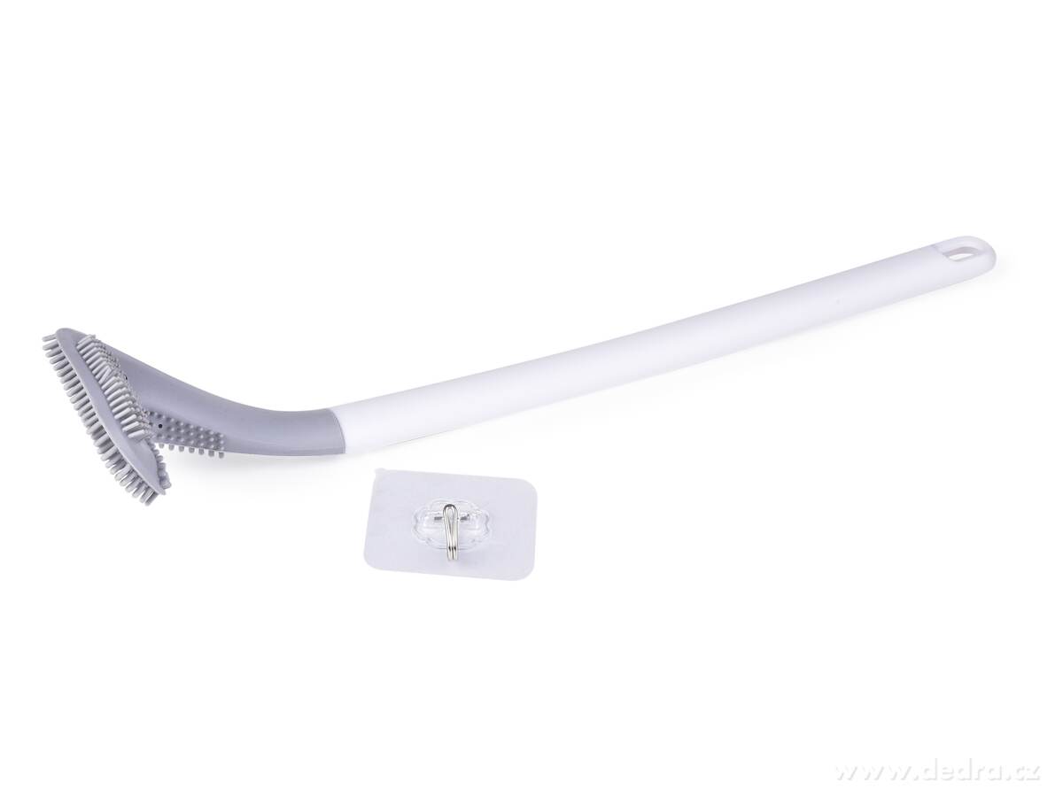 GoEco®, Doživotní WC kartáč 39 cm, tvar pro nepřístupná místa, silikonové štětiny – náhled 4 | Grand Móda