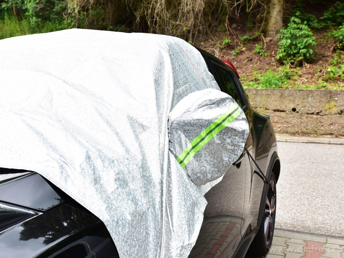 DRIVE, Sluneční & mrazová plachta na auto, 245 × 140 cm, čelní sklo + boční okna + zrcátka – náhled 4 | Grand Móda