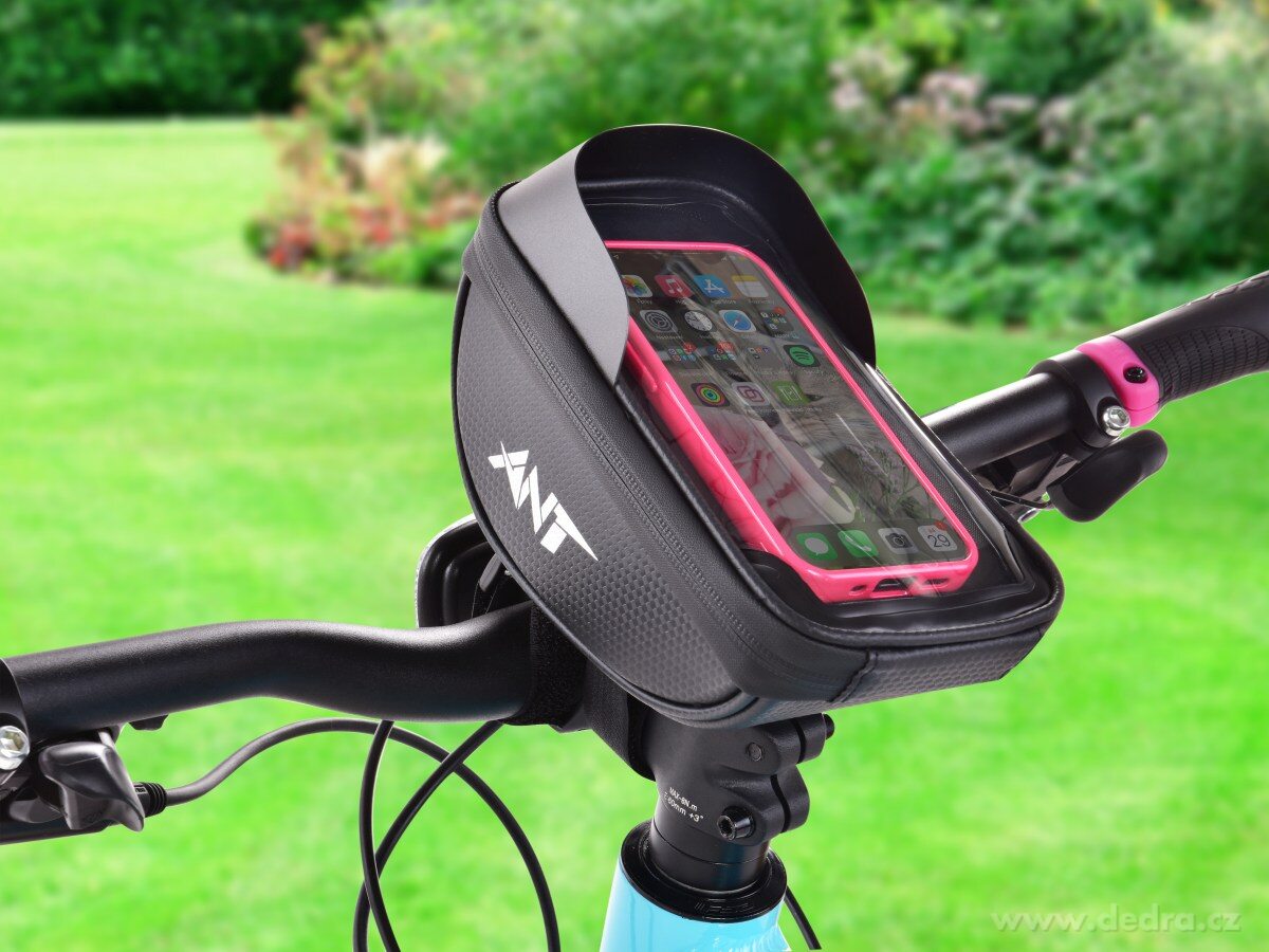 BIKE, Cyklo brašna na představec kola, s pouzdrem na telefon & stínítkem – náhled 3 | Grand Móda