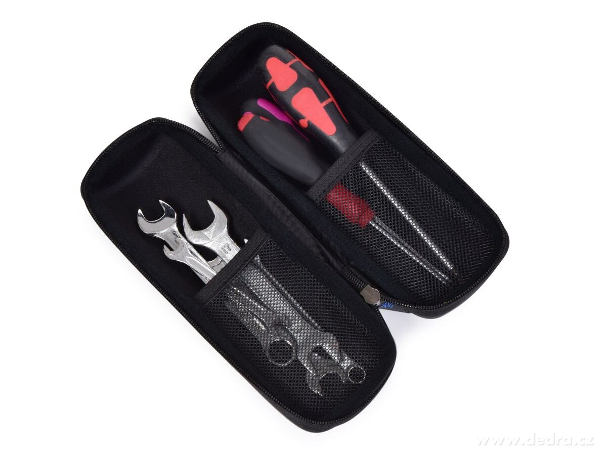 BIKE, Voděodolné pevné pouzdro na cyklistické nářadí, 22 cm, zip & síťované kapsy – náhled 2 | Grand Móda