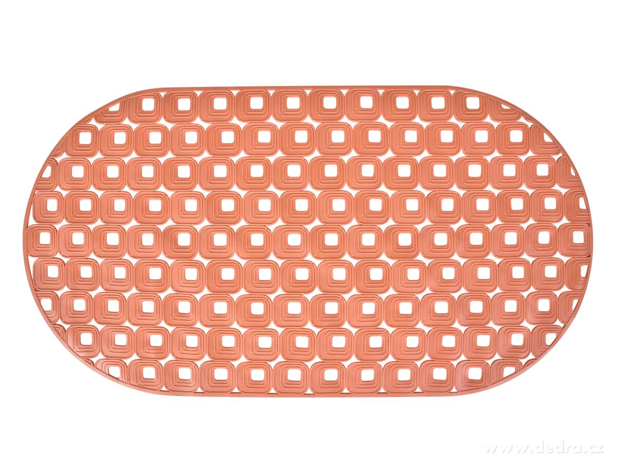 SPA, protiskluzová podložka do vany & sprchy, lososová, 70 × 39 cm