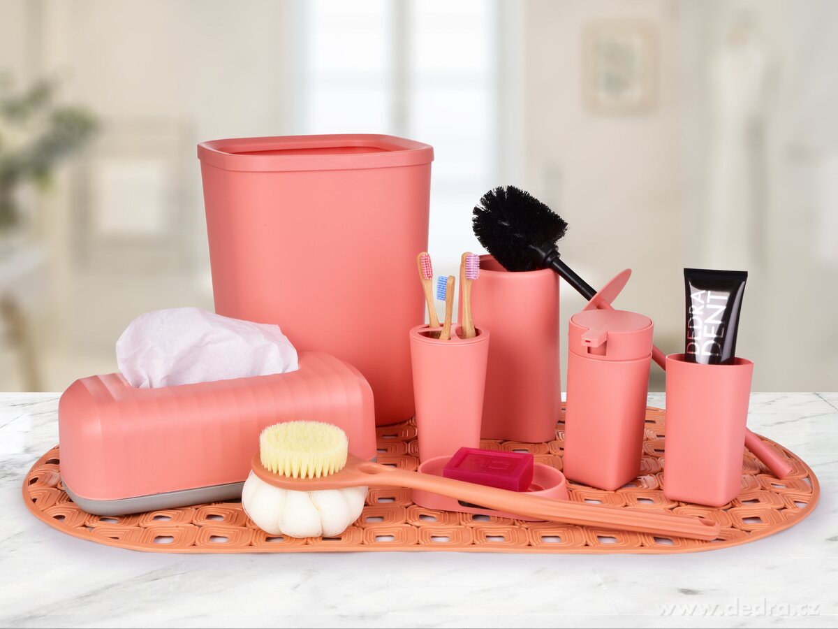 SPA, protiskluzová podložka do vany & sprchy, lososová, 70 × 39 cm – náhled 3 | Grand Móda